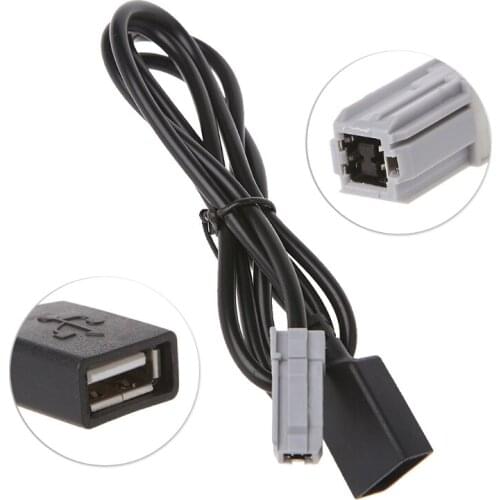 Car Aux Media Wire To USB Adapter Conector for toyota RAV4 EZ Verso Camry