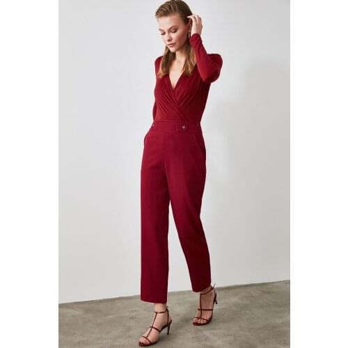 Damson Wide Leg Trousers