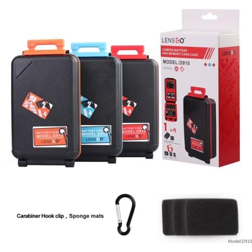 D950 3pcs Battery Storage Box Multifunction Plastic Holder E6 EL15 SD CF XQD Card Storage Box for Canon Sony Nikon Battery Bag