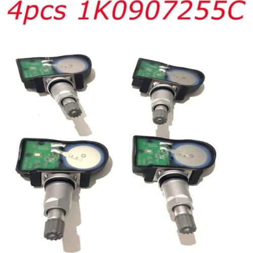 4pcs TPMS Tire Pressure Monitor Sensor 1K0907255C for Audi S4 S5 Q5 A3 A4 A5 Quattro SQ5 Volkswagen EOS Passat Beetle Golf R32