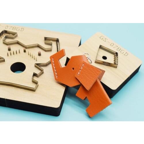 Wooden Mold Cut Diy Cute Elephant Pendant Cover Mold Padding Scrapbook Suitable For Die Cutting Machine