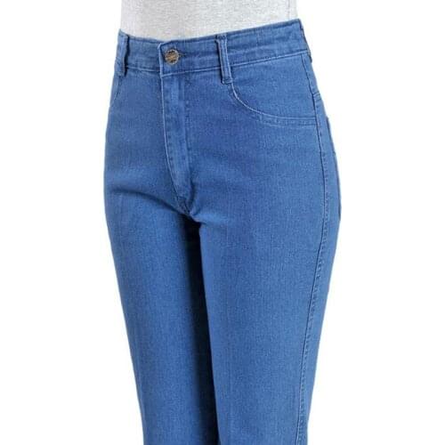 Mom Jeans High Waisted Vintage Classic Denim Pants For Women Stretch Straight Leg Jeans Trousers Ladies Plus Size 2020 New