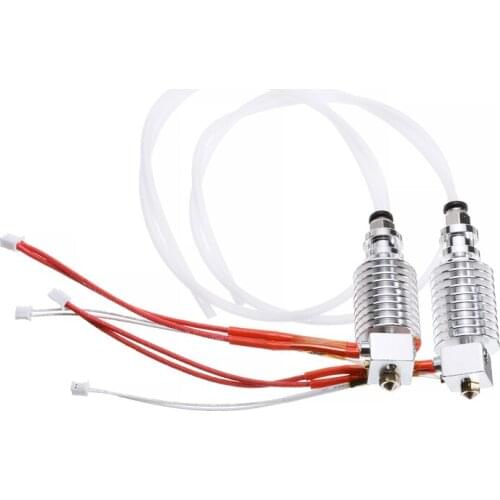 2Pcs J-Head Hotend Extruder 0.4mm Metals J-Head Extruder Available Heating Block for Anycubic I3 Mega 3D Extruder Printer