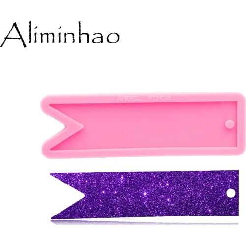 DY0756 Super Glossy Ribbon Resin Mold, Keychain mold, bookmark design Silicone Mould for DIY Necklace jewelry Epoxy Crafting