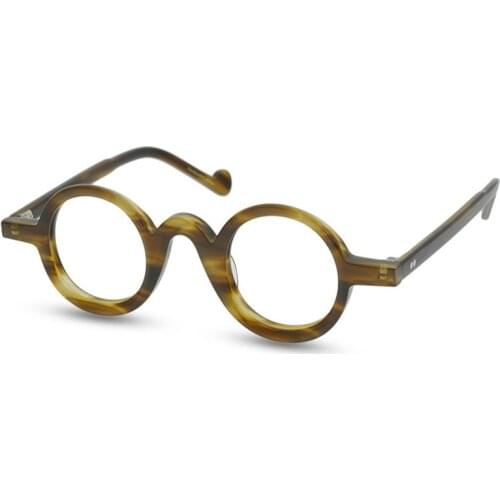 Acetate Small Size Round Glasses Frame Retro Unisex Progressive Multi-focal Lens Optical Eyewear See Near Far Reading Eyeglasses
