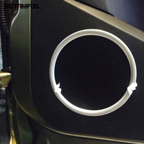 For Ford Kuga Escape 2017 2018 Matte Loudspeaker Audio Speaker Cover Trim Molding Decoration Ring Inner Accessories Car Styling