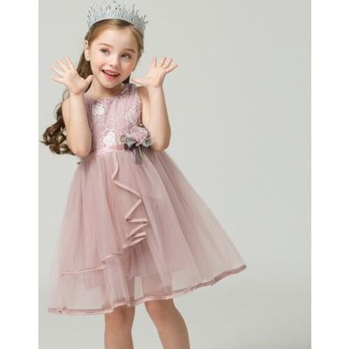 Baby Girl Clothes Lace Party Costume Flower Dress Birthday Prom Gown Communion Evening Vestidos Infant Clothes Newborn Dress