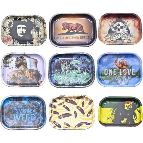 Cigarette Tobacco Rolling Tray RAW Herb Weed Rolling Tray Rolling Papers Cigarette Smoke Herb Grinder Tool Tobacco Storage Plate