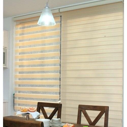 Popular zebra blinds/double-layer roller blinds/ready made curtain/curtain fabric curtain window curtain