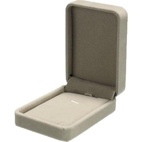 Gray Velvet Jewelry Box Jewellery Packaging Display Earrings Necklace Bracelets Ring Box Jewelry Organizer