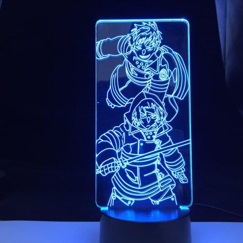 Anime Led Night Light Fire Force for Bedroom Decor Gift Colorful Nightlight Manga 3d Lamp Fire Force Super Fast Drop shipping