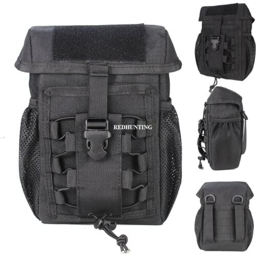Tactical Pouch CS Dump Drop Pouch Outdooer Utility Pouch Bag Waterproof 1000D Nylon Folding Molle Dump Bag for Outdoor Hiking