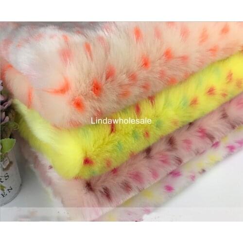Faux fur fabric,Rabbit fur color jacquard imitation rabbit fur felt cloth,160cm*91cm(one yard)/PCS