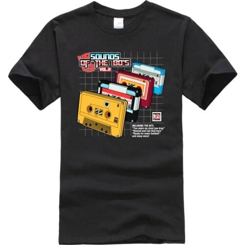 Punk Vintage Clothing Shirt Sounds 80s Cassette Tape Man T Shirts Code Geass Personalized Discount Funny T-Shirt Music Love