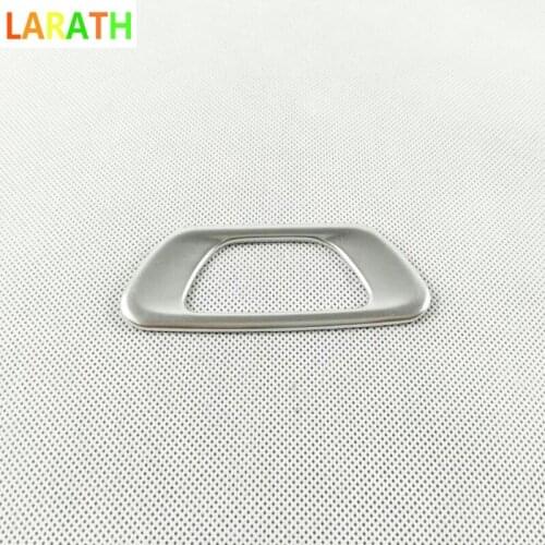 Car inner styling cover ABS Chrome/carbon fiber front head ECO light switch trim frame 1pcs For Renault Kadjar 2016 2017 2018
