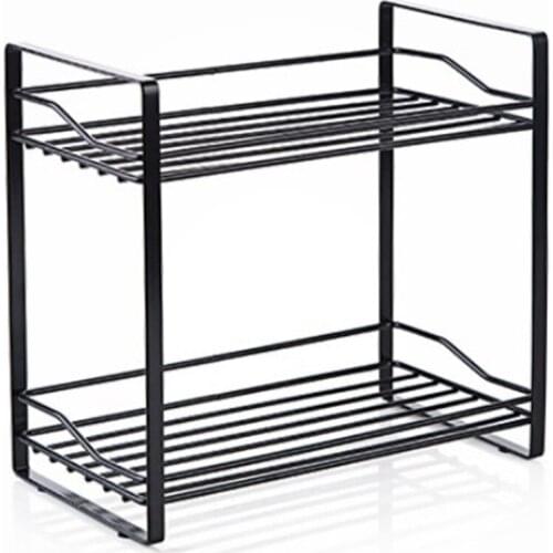 Iron Art Reinforced Seasoning Bottle Rack Kitchen Seasoning Rack Seasoning Jar Storage Rack