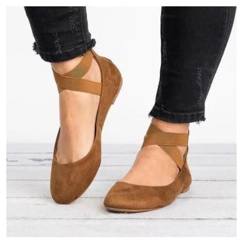 Women Ballet Flats Cross-tied Slip on Flat Shoes Woman Comfortable Shoes Black Flats Ladies shoe zapatos mujer 569