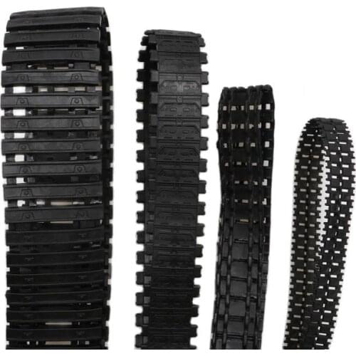 1PC 36/37/42/57/66cm Closed Rubber Tracks DIY Tank Model Robot Toys Track Tire for RC Crawler Tracked Vehicle Tyre Accessories