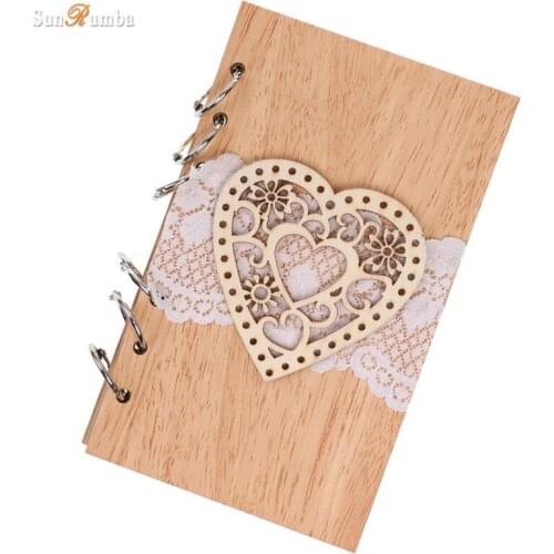 1pcs Rustic Wedding Decor Guest Books Wedding Decoration Festive Party Supplies Event Party Wood Blank Signature Guest Books