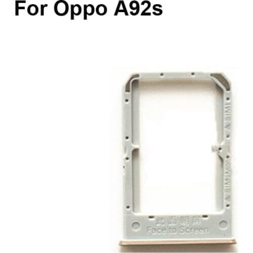 2PCS For Oppo A92s New Tested Good Sim Card Holder Tray Card Slot For Oppo A 92s Sim Card Holder oppoA92S Replacement Parts