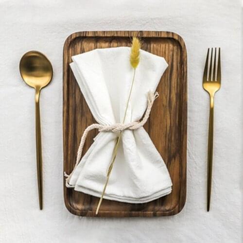 4Pcs Hemstitched Napkin Linen Dinner Napkins Custom Table Napkins 40*60cm Japanese Washed Cotton Linen Napkin For Party Wedding