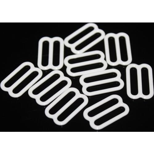 50pcs/Lot Adjustment 15mm Metal Bra Strap Adjustment Buckles Underwear Sliders Rings Clips For Lingerie DIY Accessories