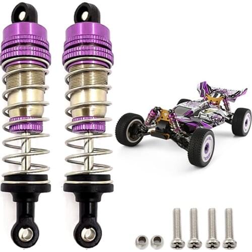 Front Rear General Semi-metal Shock Absorbers Shock Damper for Wltoy 124019 RC Car Accessories