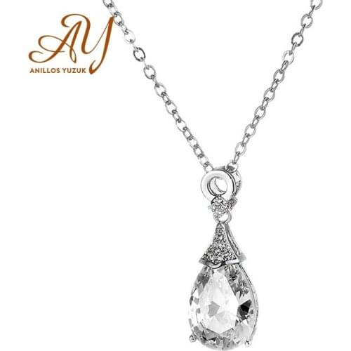 Aneis Bagues 925 Solid Sterling Silver Created Moissanite Gemstone Wedding Engagement Pendent Necklace Fine Jewelry Wholesale