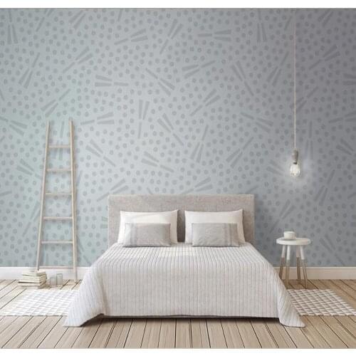 Milofi custom large wallpaper mural 3D plain elegant flower pattern abstract geometric polka dot background wallpaper mural