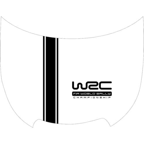 Customization WRC Stripe Car Covers Vinyl Racing Sports Decal Head car sticker for ford focus VW cruze renault accessories