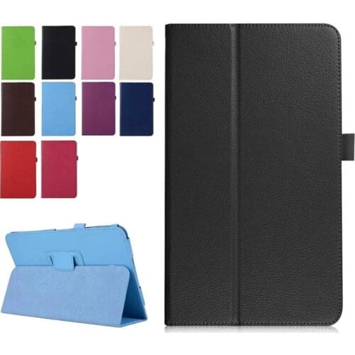 For Lenovo Tab 4 8 TB-8504X Litchi Leather Case Flip Cover for Lenovo Tab4 8 TB-8504F TB-8504 8.0 inch Cover Case+ Film