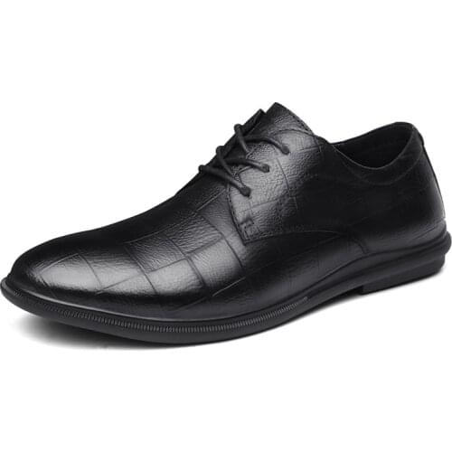 Summer Office Soft Leather Office Wedding Lace Up Footwear Summer 2021 Man