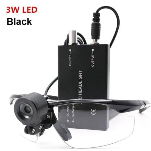 Medical Headlight 3W LED Head Light Dental Surgical Headlamp with Rechargeable Battery