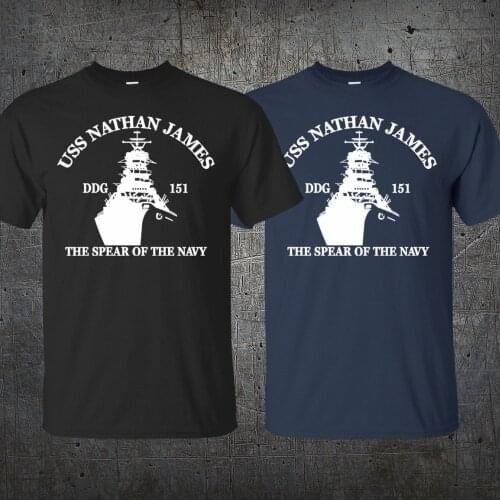 Newest 2019 Fashion Stranger Things T Shirt Men TV Series USS Nathan James DDG 151 Logo The Last Ship T-shirt Size S to 3XL