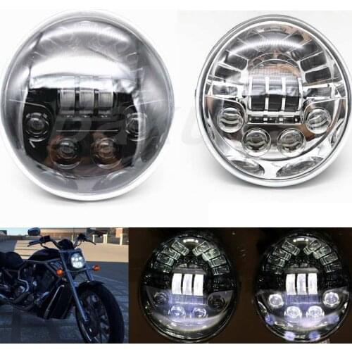 2021 New V-rod Motorcycle Accessories LED Headlight Black for motorcycle VRSCA V-Rod VRod Led Headlight