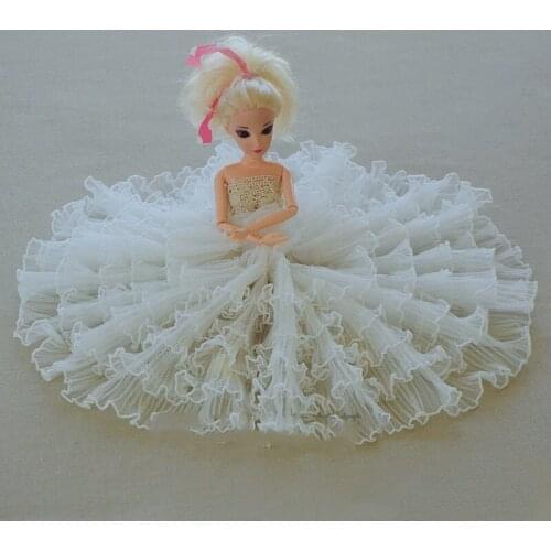 1M 18cm Width Pleated Guipure Tulle Lace Ribbon Trim Diy Sewing White Black Lace Fabric Dress Decoration Clothes Crafts