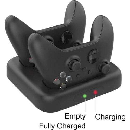 Portable Gamepad Wireless Charger with Dual Ports for Xbox Series X/S Controller Wireless Handle Charging Base Handle Charger