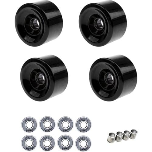 STRIKATE 4Pcs 90mm x 52mm Pro 78A Longboard Cruiser Wheels Flywheels Big Soft Longboard Skateboard Wheels