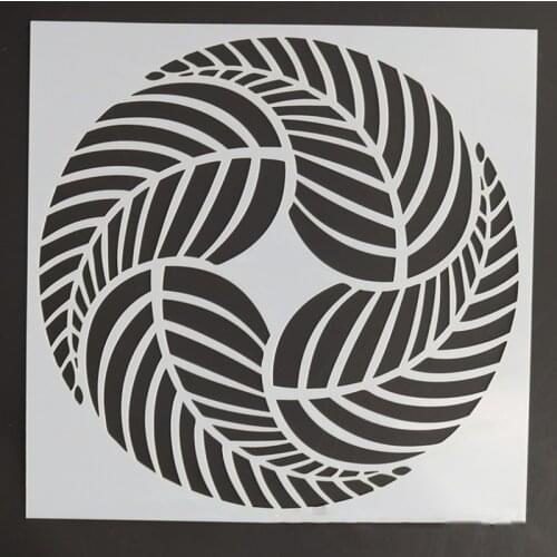 2pc Leaves Painting Template Stencils For Decor Scrapbooking Environmentally Friendly Non-toxic Material Office School Supplies