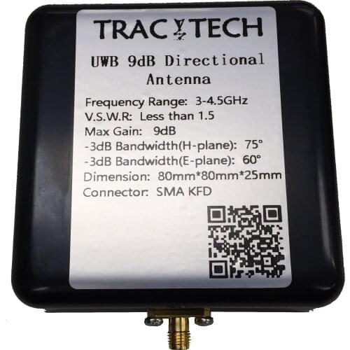 UWB Antenna 4GHz/6.5GHz 90 Degree Directional Ultra-high Gain Antenna Indoor Positioning Dw1000 Dedicated