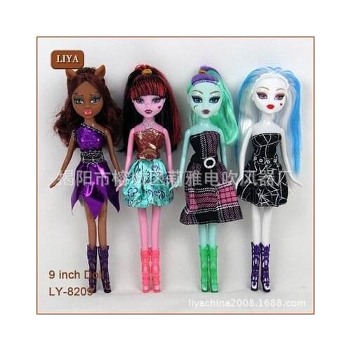 High Quality Plastic Cartoon Doll Fasion Monsters Dolls Moveable Toy Girls Gift