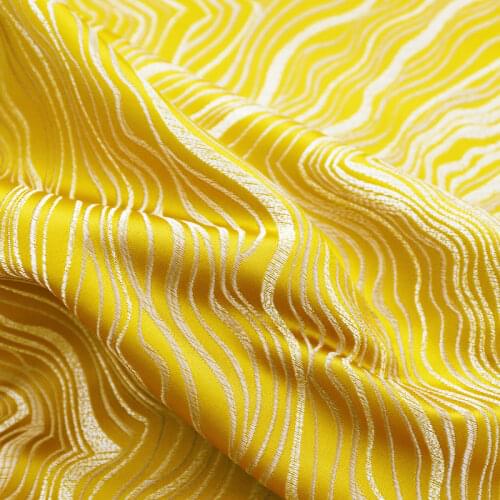 High-precision luxury woven jacquard fabric Wavy stripes home living sofa pillow upholstered bedside material for sewing DIY