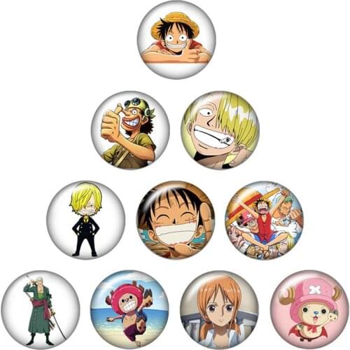Japanese animation characters 10pcs mixed 12mm/16mm/18mm/25mm Round photo glass cabochon demo flat back Making findings