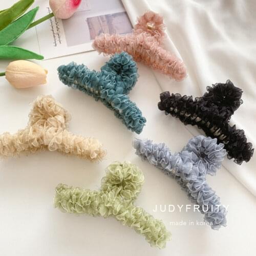 1PC Fashiom Hair Claw Clip Hairpins For Women Girls Fashion Lace Barrettes Hair Crab Clips Styling Make Up Tool Hair Accessories