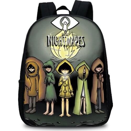 12 inch Hot Game Little Nightmares Kindergarten Infantile Small Backpack for Kids Baby Cartoon School Bags Children Gift