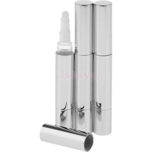 3Pcs 5ml Empty Twist Pen Lip Gloss Containers Nail Polish Eyelashes Growth Cream Liquid Tubes with Brush 3 Color for Choose