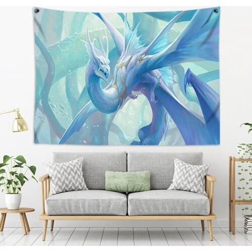 Customize 3D Print European Luxury Dragon Tapestry Mythology Hanging Tapestries For Home Bedroom Living Room Wall Decoration