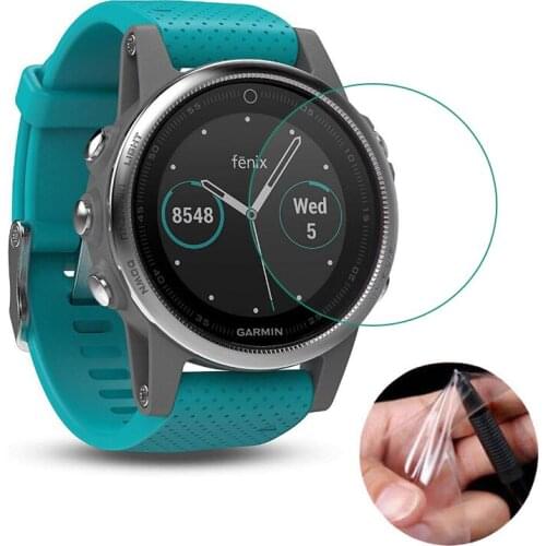 5pcs TPU Clear Protective Film Guard For Garmin Fenix 5/5S/5X Fenix5 Plus Smart Watch Full Screen Protector Cover (Not Glass)