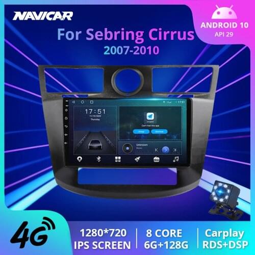 NAVICAR 2Din Android10.0 Car Radio For Chrysler Sebring Cirrus 2007-2010 GPS Navigation Auto Radio Stereo Receiver Car Receiver