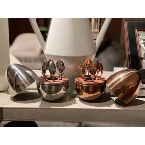Black tie rooster Golden Spoons